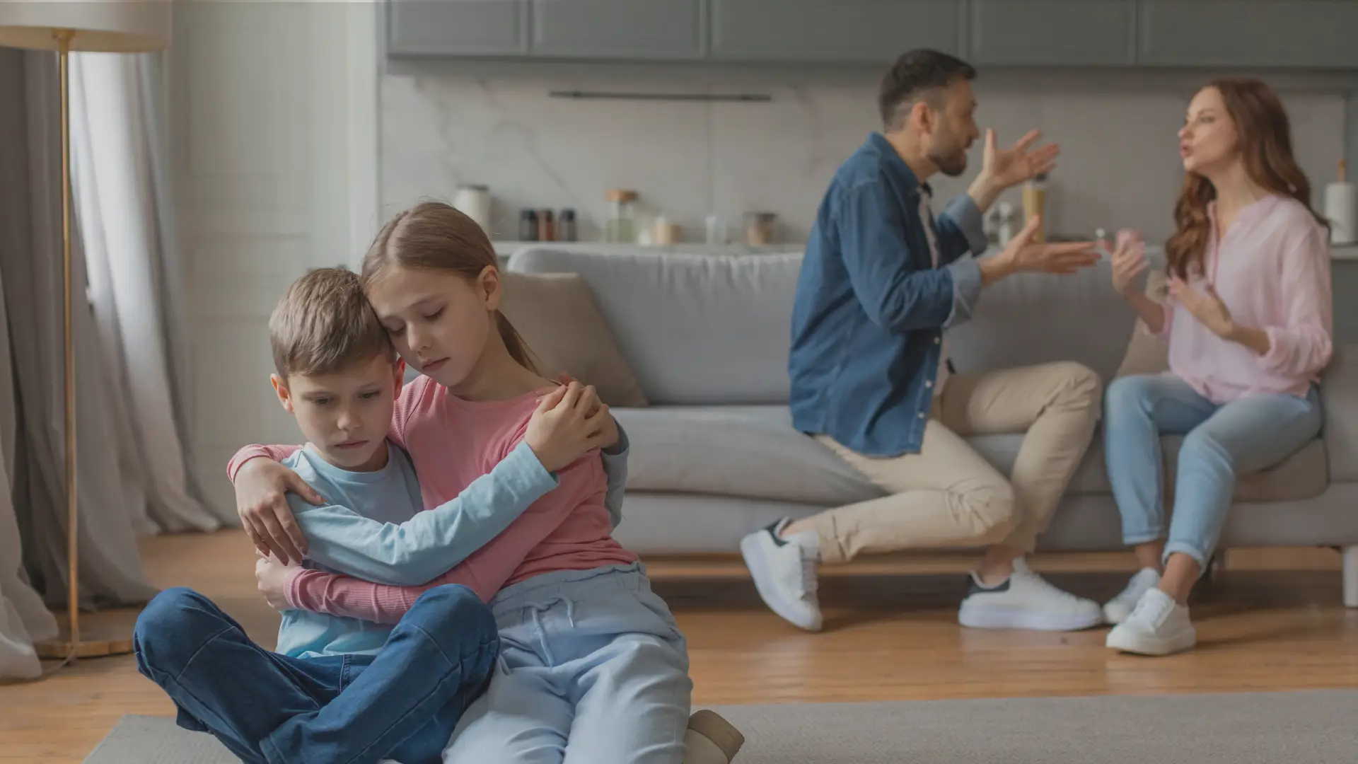 Divorce: the root of all evil—or the result of withering roots? A split tree with new green shoots.