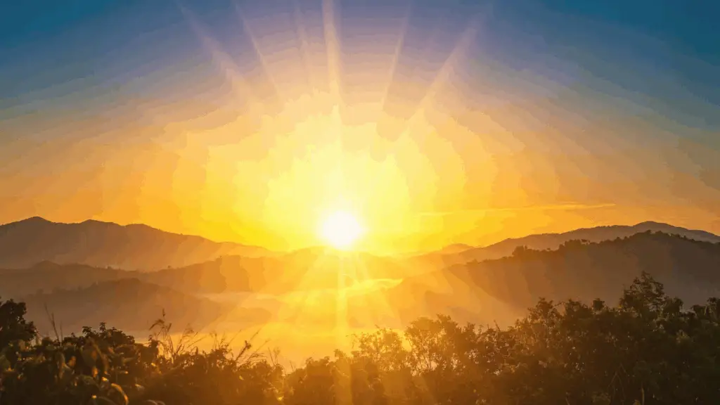 sunrise over mountain - alignment first